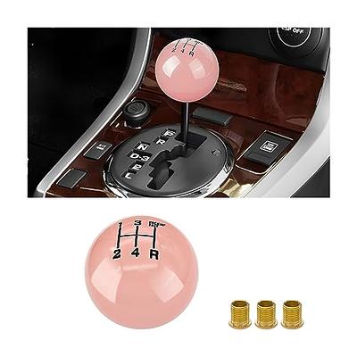 BESULEN Car Gear Shifter Head, Resin 5 Speed Shifter Knobs with 3 Adapters,  Luminous Gear Shift Knob, Round Ball Gear Shift Grip Handle Replacement Fit  Regular Car Transmissions (Red) - Yahoo Shopping