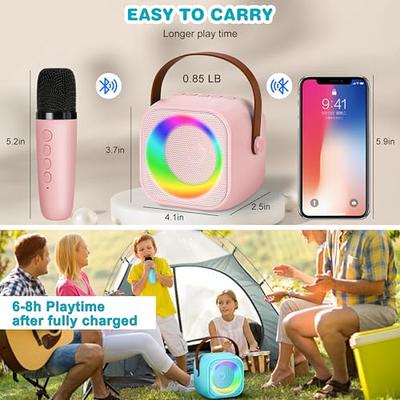 Baolira Bluetooth Speaker with Microphone,Karaoke Machine for Kids and  Adults,Kids Karaoke Machine,Mini Karaoke Machine for Family Home Party,Toys  for