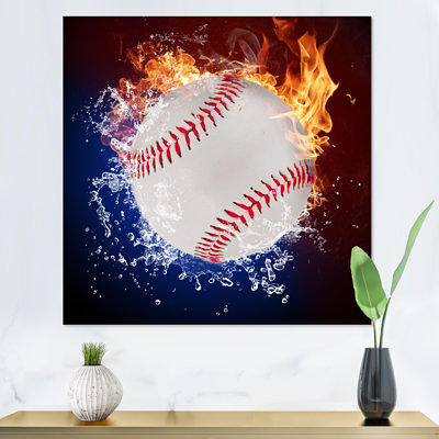 Canvas Print Baseball Ball 