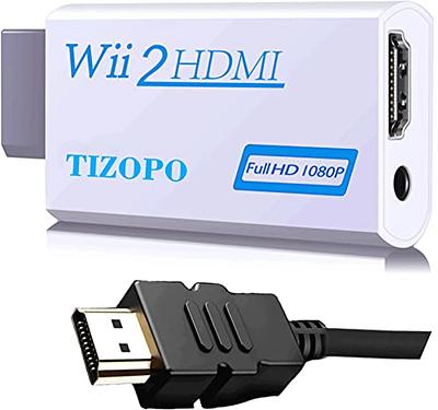 GANA Wii to HDMI Converter Adapter with Hdmi Cable Connect Wii Console to  HDMI Display in 1080p Output Video with 3.5mm Audio Supports All Wii  Display Modes White - Yahoo Shopping