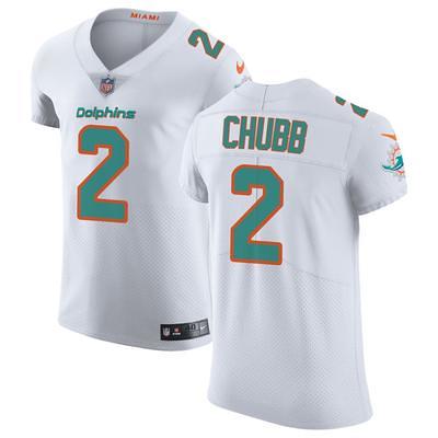 Men's Nike White Miami Dolphins Vapor F.U.S.E. Elite Custom Jersey