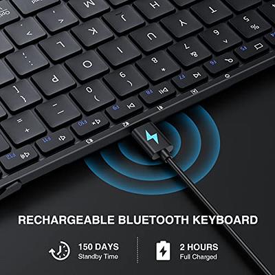 ProtoArc Foldable Bluetooth Keyboard, XK01 Folding Wireless Portable  Keyboard with Numeric Keypad, Full-Size Travel Keyboard for Windows iOS  Android Tablet Smartphone Laptop PC, Black - Yahoo Shopping