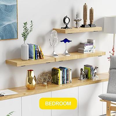 Pack Small Floating Shelves for Wall, Plastic Small Black Shelf 4