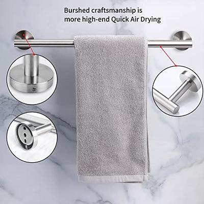 Cilee 8-Pieces Brushed Nickel Bathroom Accessories Set Towel Racks For  Bathroom - Bathroom Hardware Set,2 * 24 Inch Towel Bar For Bathroom  2*Toilet Paper Holder 2* Towel Ring Towel Holders 2* HooK