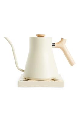 Fellow Stagg EKG Electric Kettle Matte White with Maple