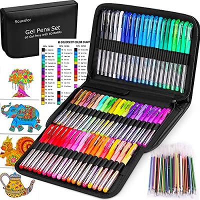 Gel Pens Coloring Books 30 Colors Marker Colored Pen W/40% More