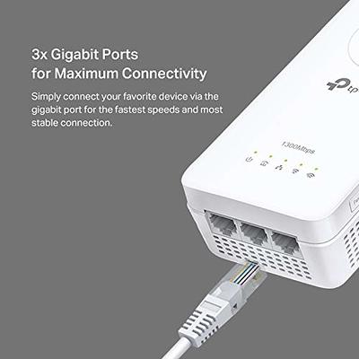 TP-Link Powerline WiFi Extender(TL-WPA8631P KIT)- AV1300 Powerline Ethernet  Adapter with AC1200 Dual Band WiFi, Gigabit Port, Passthrough, OneMesh,  Plug & Play, Ideal for Gaming/4K TV - Yahoo Shopping