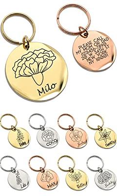 Personalized Dogs Cats ID Tag Custom Alloy Bone Puppy Kitten