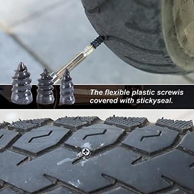 Karunanidhi 10 Piece Tire Repair Rubber Screws, Vacuum Tyre Repair Nail  Fast Repair Rubber Nailsfor Car