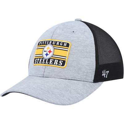 Men's '47 Brown/Natural Pittsburgh Steelers Oil Cloth Trucker