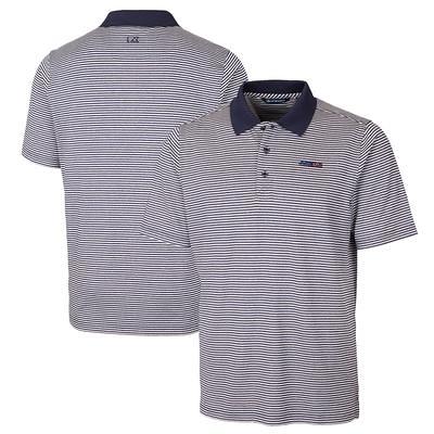 San Francisco Giants Cutter & Buck Big & Tall Pike Eco Tonal Geo Print  Stretch Recycled Polo - Gray