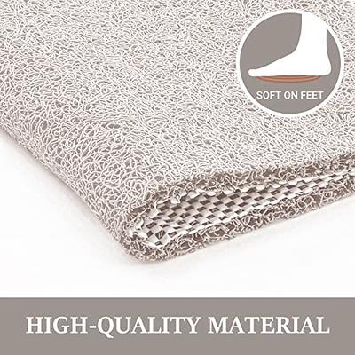 Non-Slip Bathtub Mat, 24x35 Inch Shower Mats for Bath Tub, PVC Loofah  Bathroom Mats for Wet Areas, Quick Drying