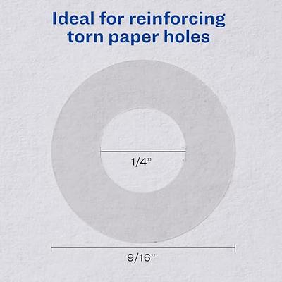 2 Box 500 Pack 0.25 Inch Hole Reinforcement Labels, Self