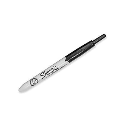 SHARPIE Retractable Permanent Markers, Ultra Fine Point, Black, 12