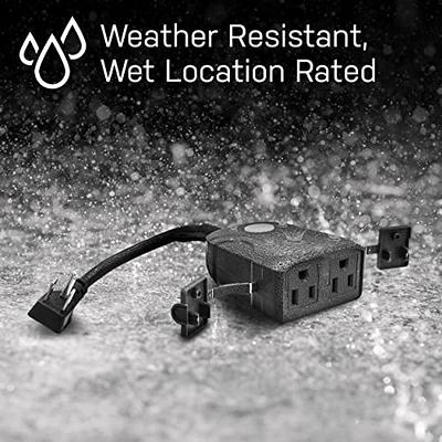 Feit Electric Smart Outdoor Plug, WiFi Waterproof Plug, 2 Grounded Sockets,  Works with Alexa and Google Assistant, App Controlled, 15 Amp  Indoor/Outdoor 2 Outlet Plug, Black, Plug/WiFi/WP - Yahoo Shopping