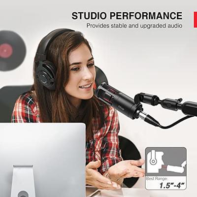 FIFINE Recording XLR/USB Microphone Studio Dynamic Podcast Cardioid  Microphone for Vocal Voice-Over Music Streaming Gaming, with 3.5mm  Headphones Jack, Mute Button, Black Metal Mic-K688: :  Electronics & Photo