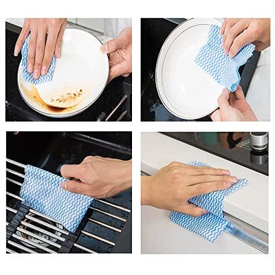 15 Pack Scrubit Swedish Dish Cloths - Reusable Kitchen Clothes - Ultra Absorbent Dish Towels for Kitchen, Washing Dishes, and More - Cellulose Sponges