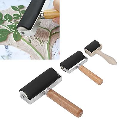 3pcs Rubber Roller Brayer Rollers Hard Rubber, Tape Construction Art Craft  Oil Painting Tools for Inks Prints Prints Wallpapers - Yahoo Shopping