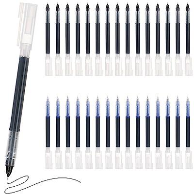 EZWORK 12 Pieces Rolling Ball Pens, Quick Dry Ink 0.5 mm Extra Fine Point  Pens Liquid Ink Pen Rollerball Pens Black - Yahoo Shopping