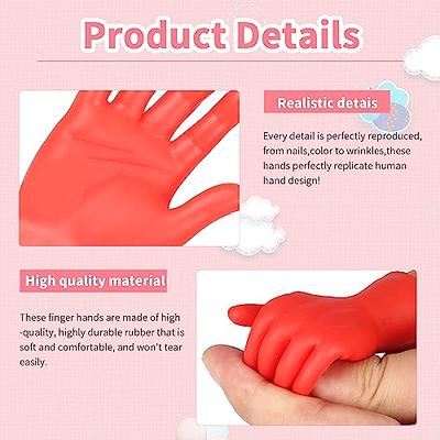 Tiny Hands for Fingers Mini Hands - 10 Pcs Small Rubber Hands Puppets Tiny  Hands for Your Fingers High Five Left Right Tiny Little Hands - Realistic