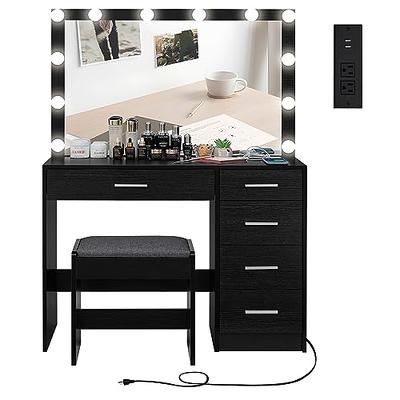 Usikey Makeup Vanity Table Set With