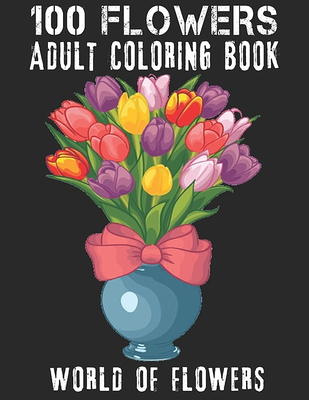 Easy Stain Glass Adult Coloring Books For Women : Adorable flowers Adult  coloring book stress relief stained glass designs (Paperback) 