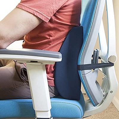 DMI Seat Cushion & Lumbar Support Pillow, Memory Foam, with Strap