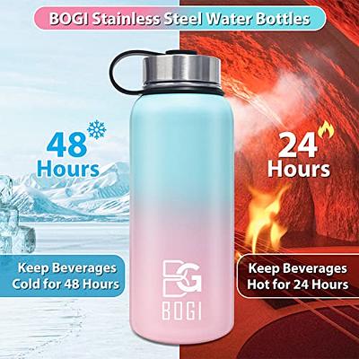 COKTIK Insulated Stainless Steel Water Bottle With Straw Lid