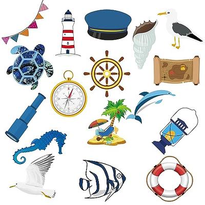 25 Pcs Cruise Door Decorations Magnetic, Boat Car Magnet Stickers