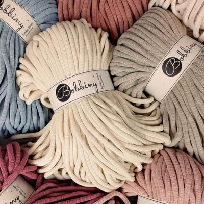 9mm Bobbiny JUMBO / 100 meters / Braided cotton cord, macrame rope,  handmade / Full range of colors - Dusty Pink - Yahoo Shopping