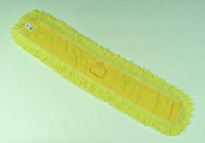 Rubbermaid Hygen Dust Mop Heads with Fringe, Green, 48, Microfiber