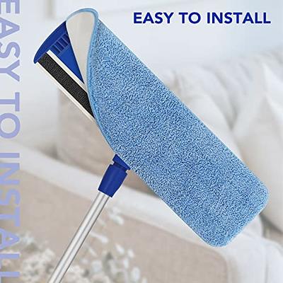 10-Pack Washable Microfiber Mop Pads for Wet and Dry Floor