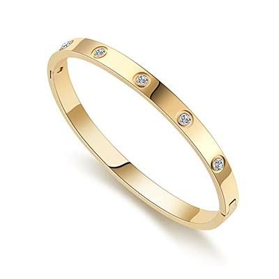 Love Bracelet Luxe Plated Gold Bangle Jewelry Women Fashion Pulsera  Friendship Bracelets For Teen Girls Kit Valentines Day Couple Bangles  Designer Braceletes From Hejewelry, $6.79