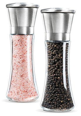 Spice Shaker Jar For Salt And Pepper/Parmesan Cheese/Seasoning Shaker, With  Dual Flap Lid Perforated And Pouring Top - 6 Oz Glass Seasoning Shaker 