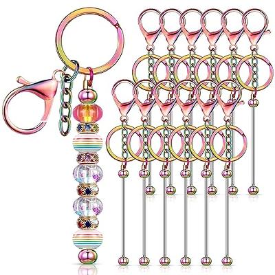  Colarr 12 Pcs Beadable Pens and Beadable Keychain Bars with  Colorful Beads Assorted DIY Making Kit for Pens Keychain Pendant for Women  Kid Student Office Jewelry Craft (Spooky Theme)