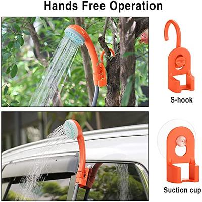 Portable Outdoor Camping Shower Pump Rechargeable Shower Head