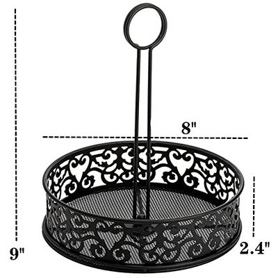 Zreneyfex Thickened Enamel Plates Unbreakable Enamelware Dinner Serving  Platter Trays Retro White Round Shallow Bowls for Pasta, Salad, Camping