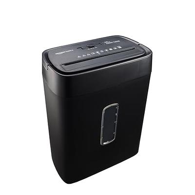 Basics 8-Sheet Cross Cut Paper Shredder and Credit Card Shredder - Black