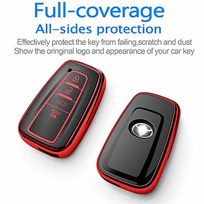 QBUC for Ford Key fob Cover,TPU Car Key Case Protector with Keychain  Compatible with 2017