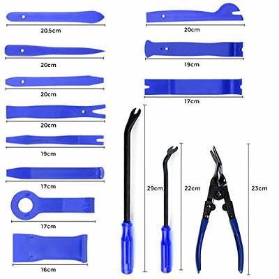 19Pcs Trim Removal Tool,Car Panel Door Audio Trim Removal Tool Kit, Auto  Clip Pliers Fastener Remover Pry Tool Set with Storage Bag - Yahoo Shopping