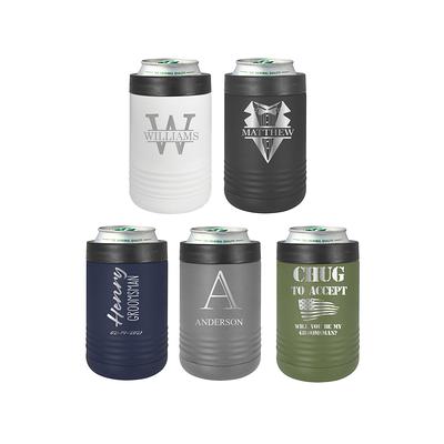 Groomsmen Custom Metal Can Cooler