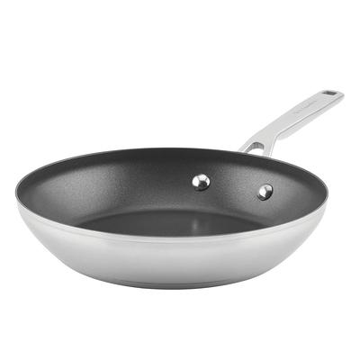 KitchenAid Hard-Anodized Induction 8 .25 and 10 in. Aluminum Nonstick Frying Pan Set Matte Black