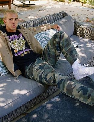 Rsq Twill Jogger Pants Army at  Men's Clothing store