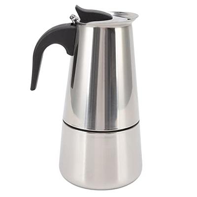 Stovetop Espresso Machine, Stainless Steel Coffee Maker, Moka