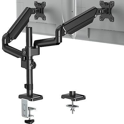 EVEO Premium Dual Monitor Stand 14-32” Dual Monitor Mount Vesa Bracket  Adjustable Height Gas Spring Monitor Stand for Screen Full Motion Dual  Monitor