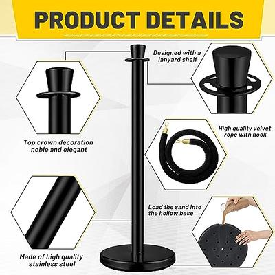 Stanchion Rope Hook Hanging Circle Hook Crowd Control Stanchions Safety  Barriers