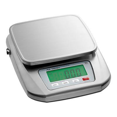 Taylor TE33OS 33 lb Digital Portion Control Scale - 11 1/4 x 7 1/4, Removable & Washable Platform Portion Control Food Scale