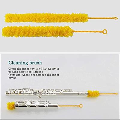 Flute Cleaning Cloth for Tube Yellow++Gray