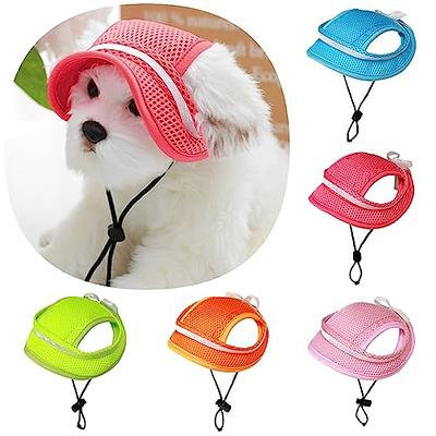 Dog Hat for Extra Small Dogs to Wear Puppy Bucket Hats with  Ear Holes and Chin Strap Dog Visor Hat Beach Sun Protection Baseball Cap  for Terriers Pug Chihuahua Shih