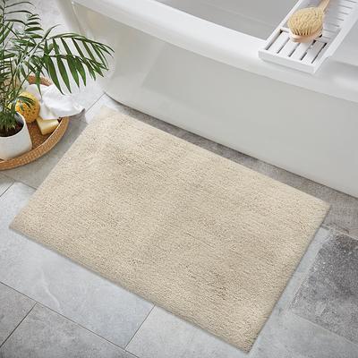 allen + roth 20-in x 32-in Dark Gray Polyester Bath Mat in the Bathroom Rugs  & Mats department at